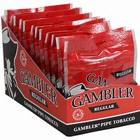 POUCH - GAMBLER POUCH 1 OZ PIPE TOB REGULAR RED